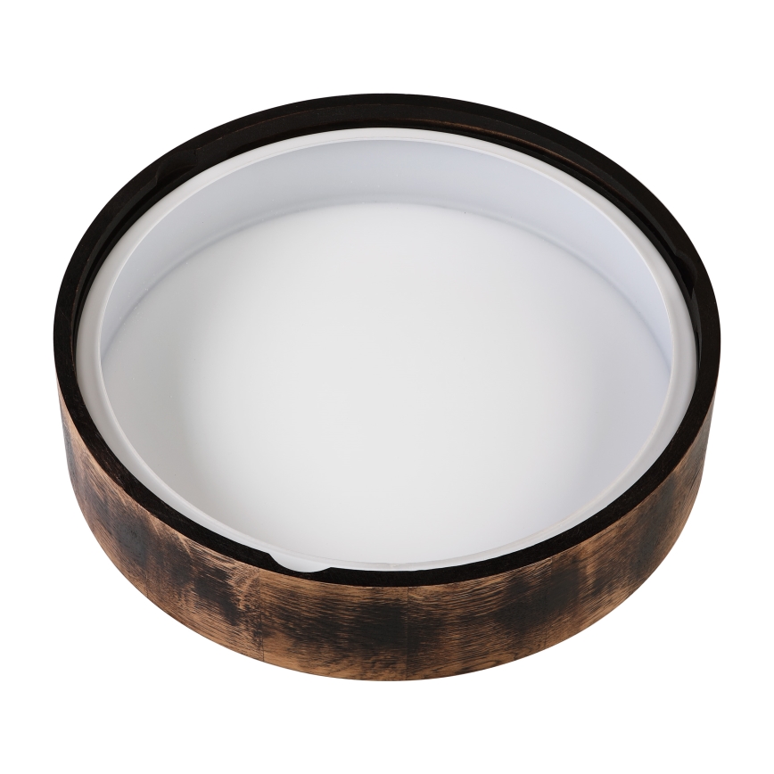 Kupatilsko plafonsko svetlo OAK SMOKY 3xE27/15W/230V IP54, prečnik 37,5 cm, hrast/braon