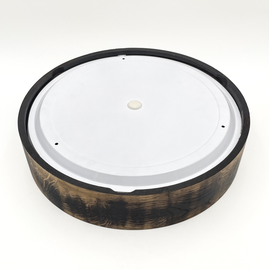 Kupatilsko plafonsko svetlo OAK SMOKY 3xE27/15W/230V IP54, prečnik 37,5 cm, hrast/braon