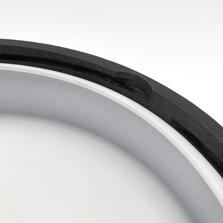 Kupatilsko plafonsko svetlo OAK SMOKY 3xE27/15W/230V IP54, prečnik 37,5 cm, hrast/braon