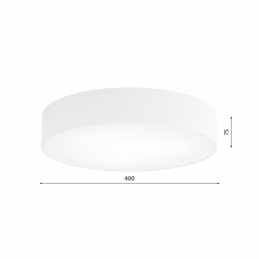 Kupatilsko plafonsko svetlo sa senzorom CLEO 3xE27/24W/230V prečnika 40 cm belo IP54