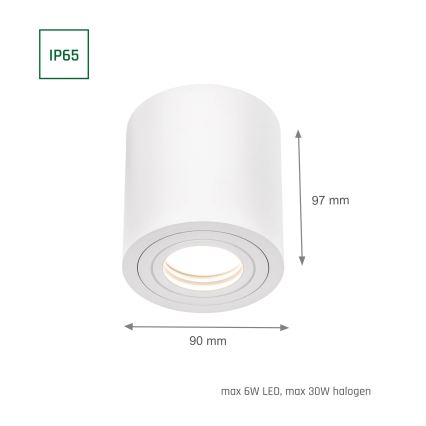 Kupatilsko ugradno spot svetlo CHLOE 1xGU10/6W/230V IP65, okruglo, belo