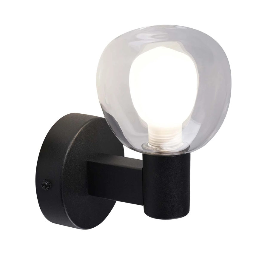 Kupatilsko zidno svetlo POLA 1xG9/5W/230V IP44 crna/prozirna