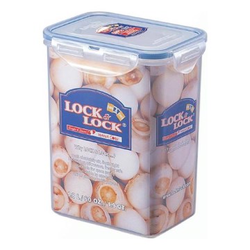 Kutija za namirnice LOCK 1,8 l plava/prozirna