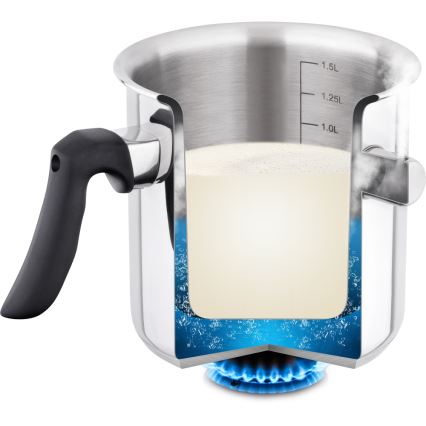 Lamart - Lonac za mleko 1,5 l nerđajući čelik