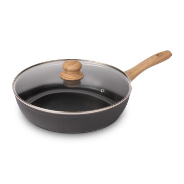 Lamart - Tiganj sa poklopcem 28 cm crna/smeđa