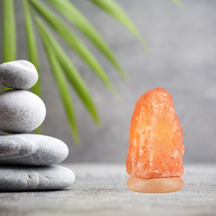 Lampa od soli SALLY 1xE14/25W/230V, postolje od johe, 3,5 kg