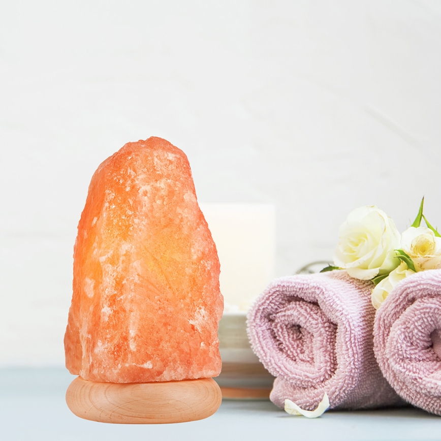 Lampa od soli SALLY 1xE14/25W/230V, postolje od johe, 3,5 kg