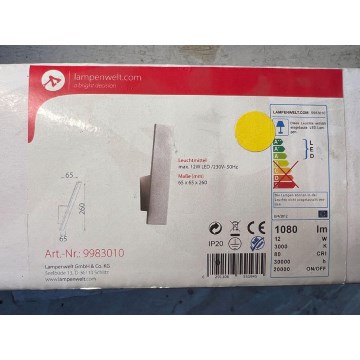 Lampenwelt - LED zidno svetlo ISSA LED/12W/230V