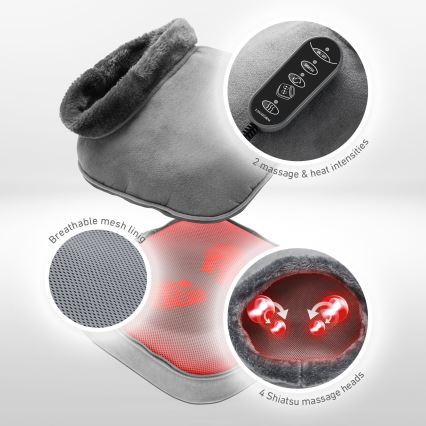 Lanaform - Električni masažer za stopala 2u1 SHIATSU 30W/230V