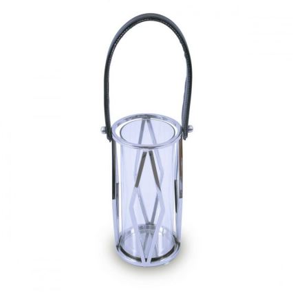 Lampa FRAGIL 26 cm, sjajni hrom/crna