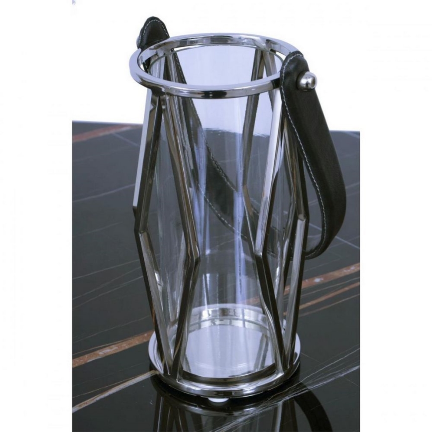 Lampa FRAGIL 26 cm, sjajni hrom/crna