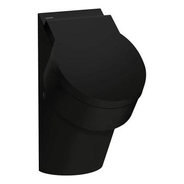 LAUFEN H8402810200001 - Pisuar sa otvorima za poklopac VAL, zadnji dovod, zadnji odvod, keramika/sjajna crna