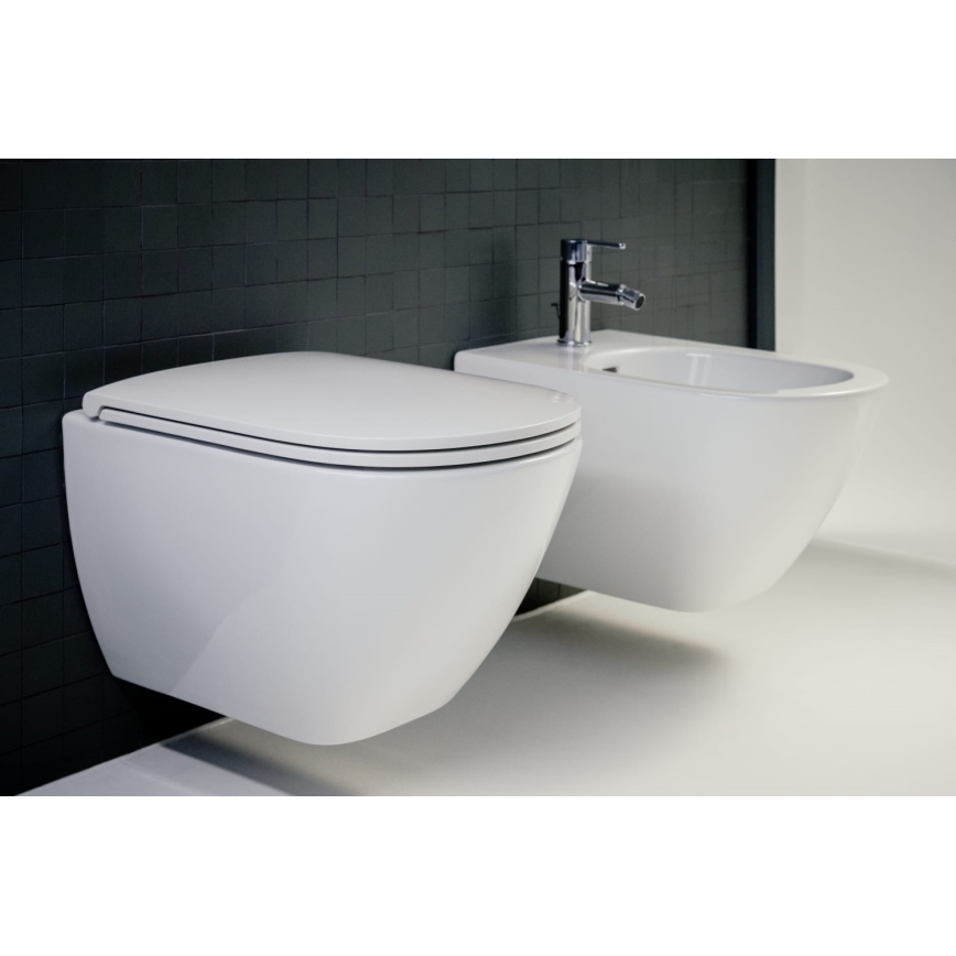 LAUFEN H8660800000001 - Viseća WC šolja LUA keramika/bela + daska za WC prigušiva LUA duroplast/bela