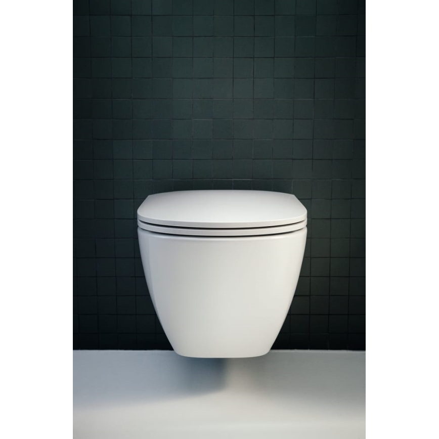 LAUFEN H8660800000001 - Viseća WC šolja LUA keramika/bela + daska za WC prigušiva LUA duroplast/bela