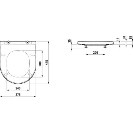 LAUFEN H8913330000001 - WC daska SoftClose (prigušiva) KARTELL duroplast/bela
