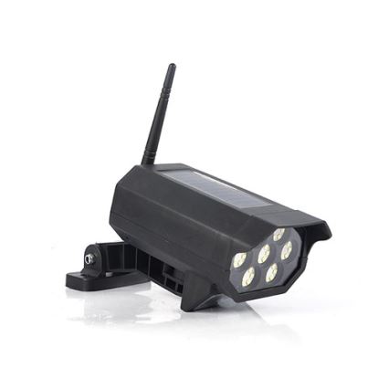 LED maketa sigurnosne kamere sa senzorom i solarnim panelom LED/5W/5,5V 800 mAh IP65 + daljinski upravljač