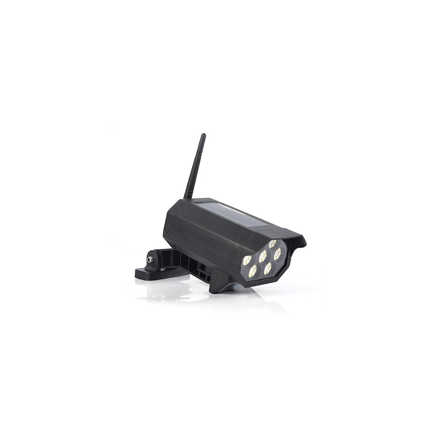 LED maketa sigurnosne kamere sa senzorom i solarnim panelom LED/5W/5,5V 800 mAh IP65 + daljinski upravljač