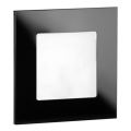 LDST AN-01-CB-BC9 - LED svetiljka za stepenište ANGEL 9xLED/1,2W/230V sjajna crna 3500K