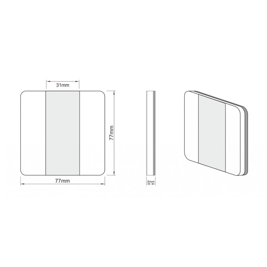 LDST DU-01-SC-BZ10 - DUO osvetljenje za stepenište 10xLED/1,2W/230V