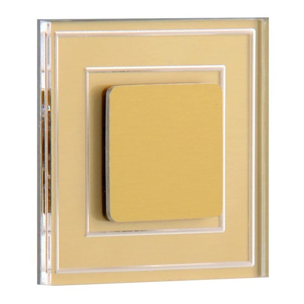 LDST KE-01-SZ-BC8 - LED svetiljka za stepenište KELLY 8xLED/1,2W/230V zlatna 3500K