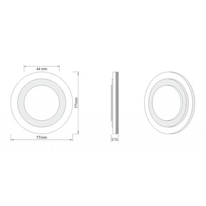 LDST LI-01-SS-BC8 - Osvetljenje za stepenište LILI 8xLED/1,2W/230V