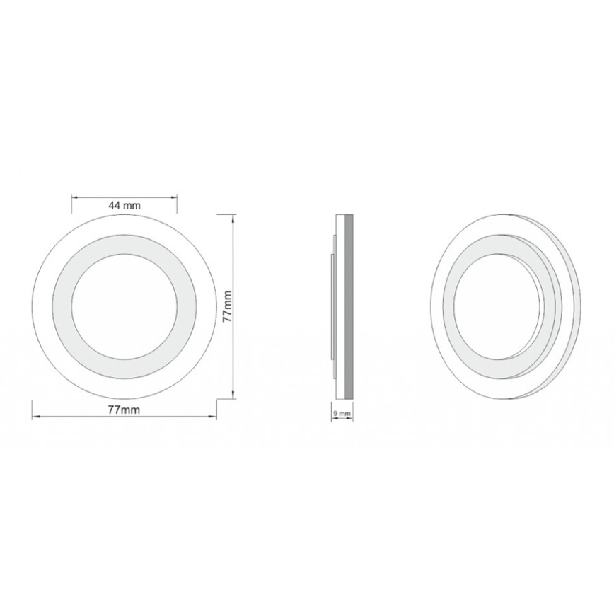 LDST LI-01-SS-BC8 - Osvetljenje za stepenište LILI 8xLED/1,2W/230V