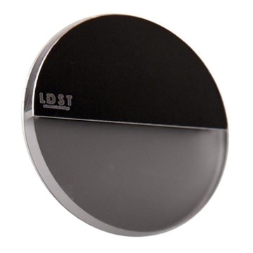 LDST RO-01-CB-BZ4 - LED svetiljka za stepenište ROBIN 4xLED/1,2W/230V sjajna crna 6500K