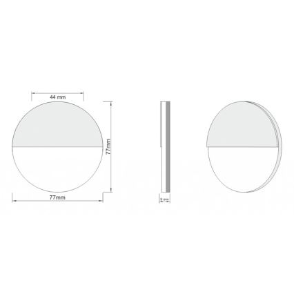 LDST RO-01-SS-BC4 - Osvetljenje stepeništa ROBIN 4xLED/1,2W/230V