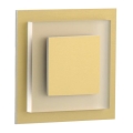 LDST SU-01-SZ-BC8 - LED svetiljka za stepenište SUNNY 8xLED/1,2W/230V zlatna 3500K