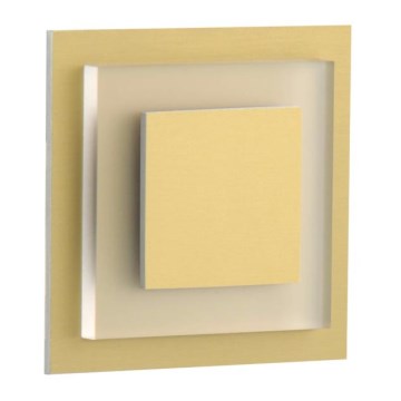 LDST SU-01-SZ-BC8 - LED svetiljka za stepenište SUNNY 8xLED/1,2W/230V zlatna 3500K