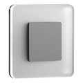 LDST SW-01-CB-BZ8 - LED svetlo za stepenište SWIFT 8xLED/1,2W/230V sjajna crna 6500K