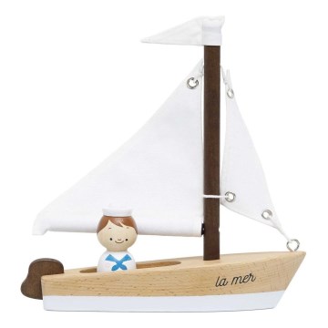 Le Toy Van - Drvena jedrilica sa kapetanom od bukovog drveta