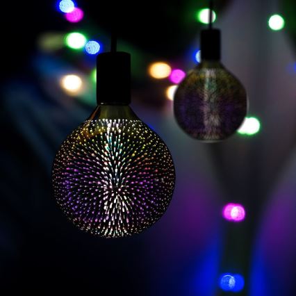 LED 3D dekorativna FILAMENT sijalica G125 E27/4W/230V 3000K