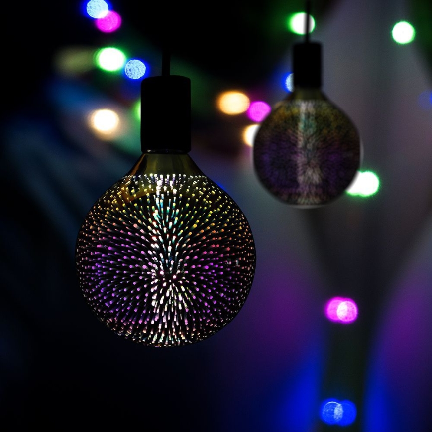 LED 3D dekorativna FILAMENT sijalica G125 E27/4W/230V 3000K