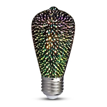 LED 3D dekorativna sijalica FILAMENT ST64 E27/3W/230V 3000K