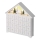 LED adventski kalendar 8xLED/2xAA bela