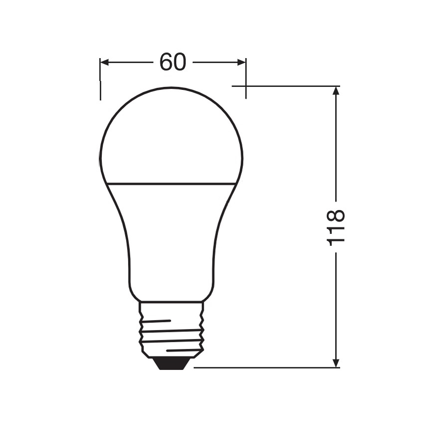 LED antibakterijska sijalica A100 E27/13W/230V 4000K - Osram