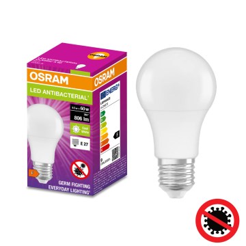 LED antibakterijska sijalica A60 E27/8,5W/230V 4000K - Osram
