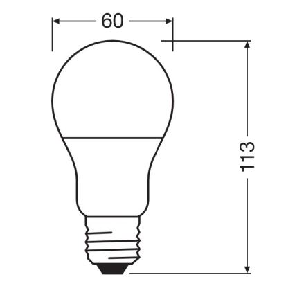 LED antibakterijska sijalica A60 E27/8,5W/230V 4000K - Osram