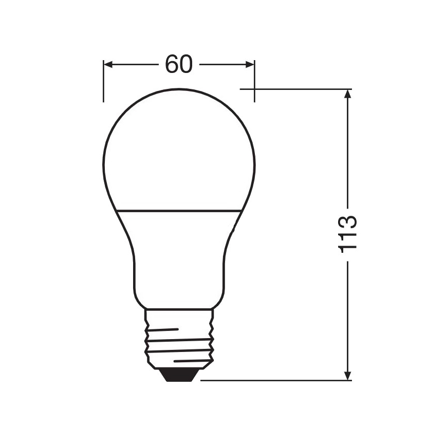 LED antibakterijska sijalica A60 E27/8,5W/230V 4000K - Osram