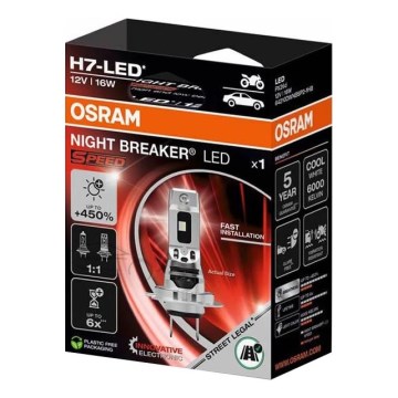 LED auto sijalica NIGHT BREAKER SPEED H7 PX26d/16W/12V 6000K - Osram