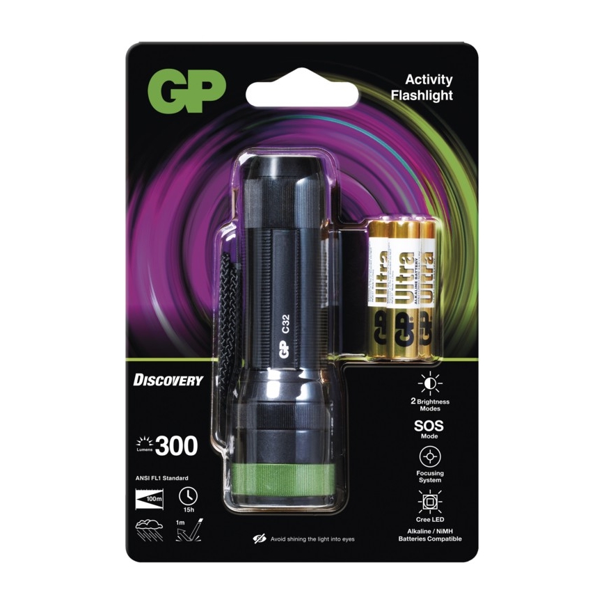 LED baterijska lampa GP DISCOVERY C32 LED/3xAAA
