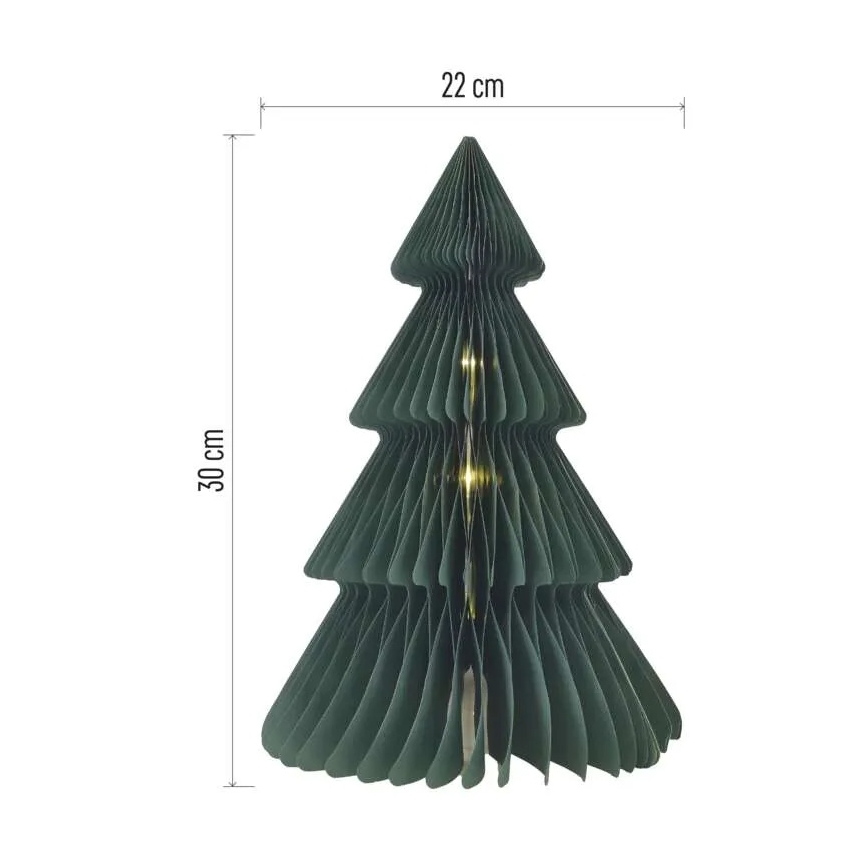 LED božićna dekoracija 10xLED/3xAA jelka