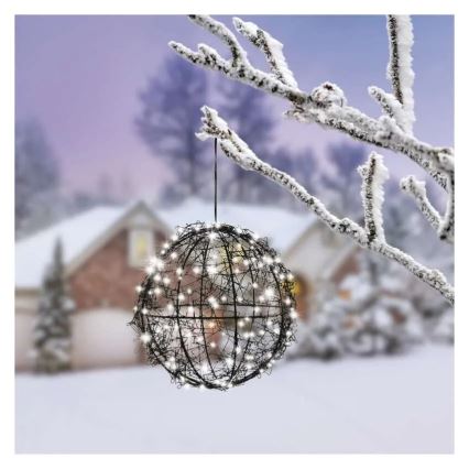 LED božićna dekoracija 200×LED/230V, prečnika 20 cm