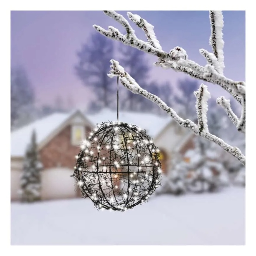 LED božićna dekoracija 200×LED/230V, prečnika 20 cm