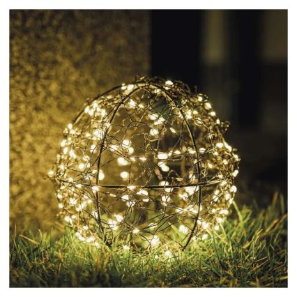 LED božićna dekoracija 200×LED/230V, prečnika 20 cm