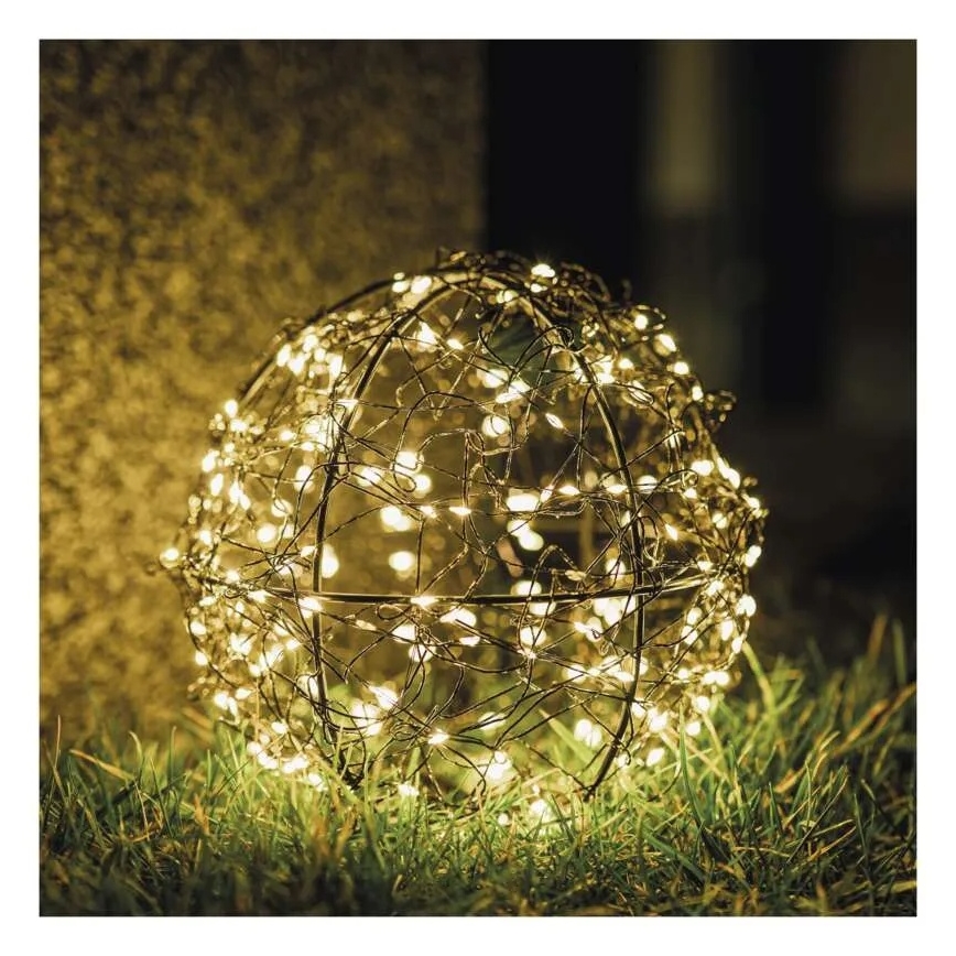 LED božićna dekoracija 200×LED/230V, prečnika 20 cm