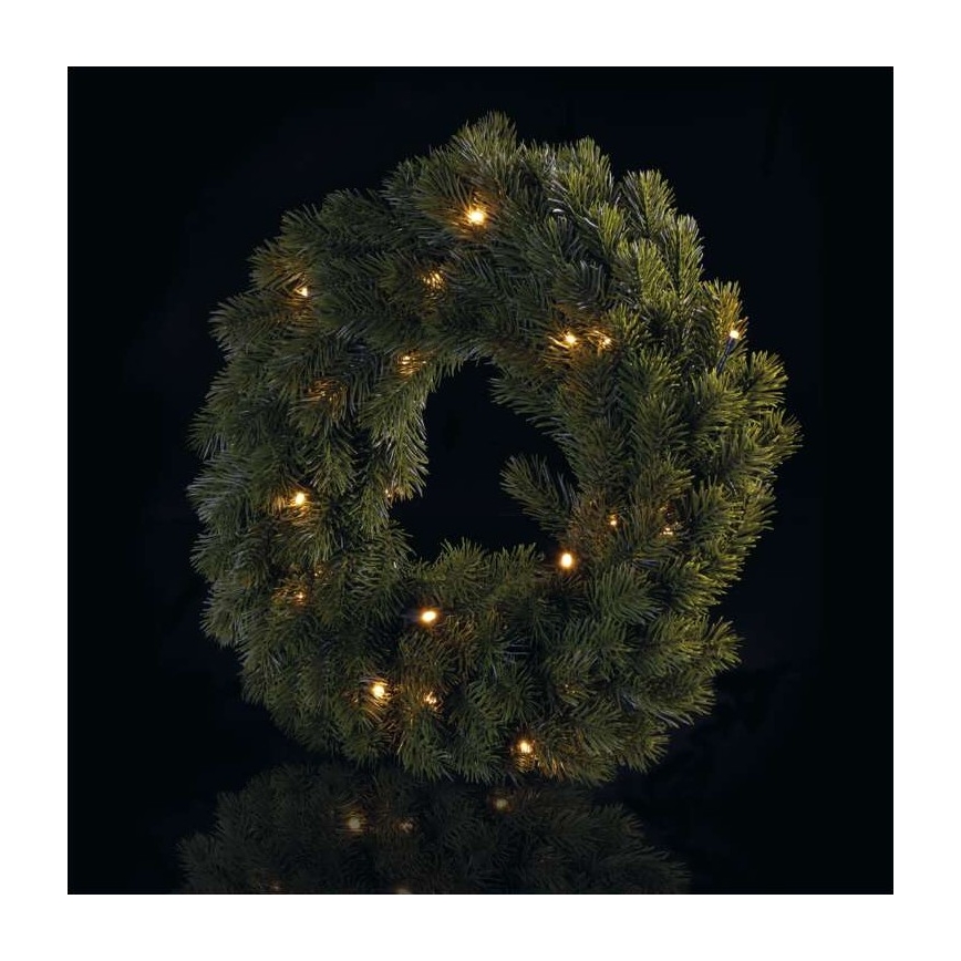 LED božićna dekoracija 20xLED/2xAA prečnik 40 cm