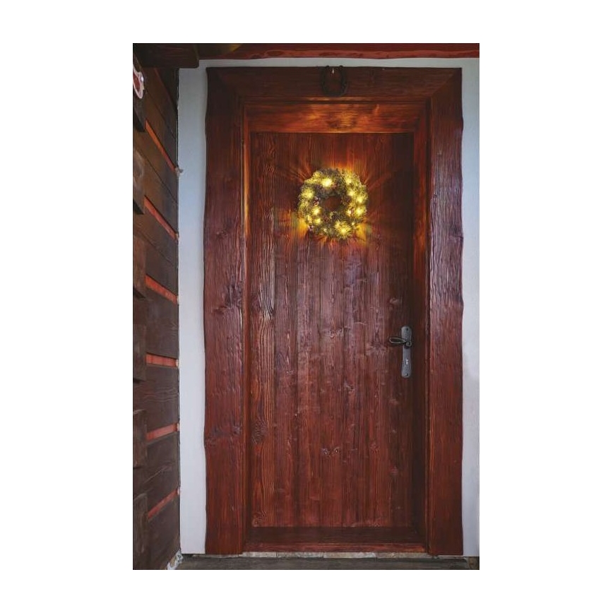 LED božićna dekoracija 20×LED/2×AA, prečnik 38 cm