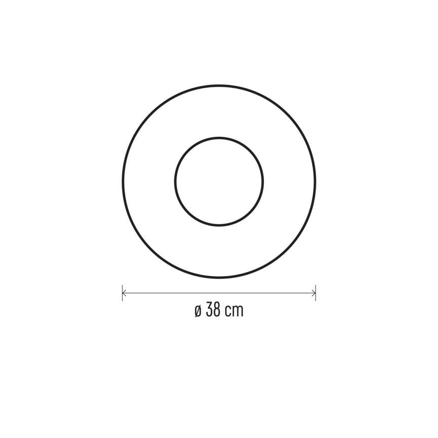 LED božićna dekoracija 20×LED/2×AA, prečnik 38 cm